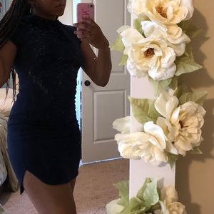 Navy Blue Minidress